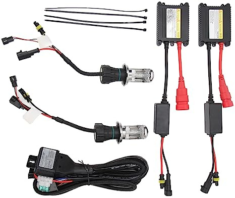 aqxreight Faros de Xenón 5500LM H4 Bombilla 55W Kit HID para Todos los Automóviles DC12V (6000K), aqxreight5s4mbgz1yo-11