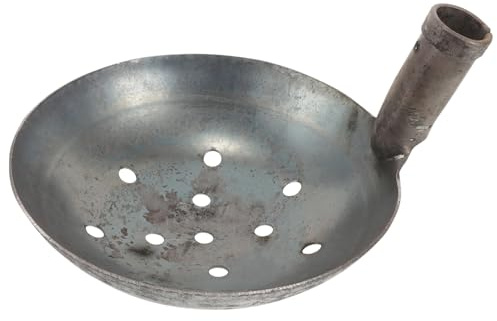 KITANDOVE Pala Metálica para Tamizar Estiércol Agujero Pala Reutilizable para Limpieza De Pozos y Drenajes Grande para Residuos Herramienta De Jardinería y Construcción Diseño Ergonómico
