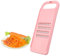 SANTUO Carrot Grater for Vegetable Onion Cabbage Potato Cucumber Cheese Mandoline Vegetable Grater with Stainless Steel Blades Salad Fries Slicer Chips Cutter Strips Chopper Handheld Pink