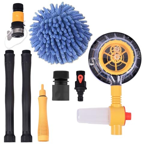 Cepillo para Lavar Coches | Cabeza para Desempolvado - Extensible Sin Rayaduras Giratorio para Lavado De Vehículos