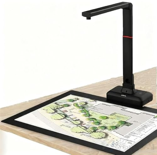A2 Scanner Livres Grand Format,Scanner Documents,Technologies D'aplatissement Automatique Et Suppression Empreintes Digitales,Reconnaissance Texte Ocr,pour La Numérisation Grands Journaux