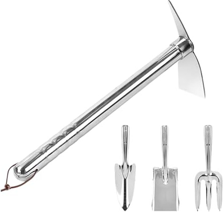 Kit d'outils de Jardinage | Ameublissement du Sol et bêchage - Bêche, râteau de Jardin,pour pelouse, Parc, Jardin, terrasse, Ferme, Femmes, Hommes, Adultes, passionnés, jardiniers
