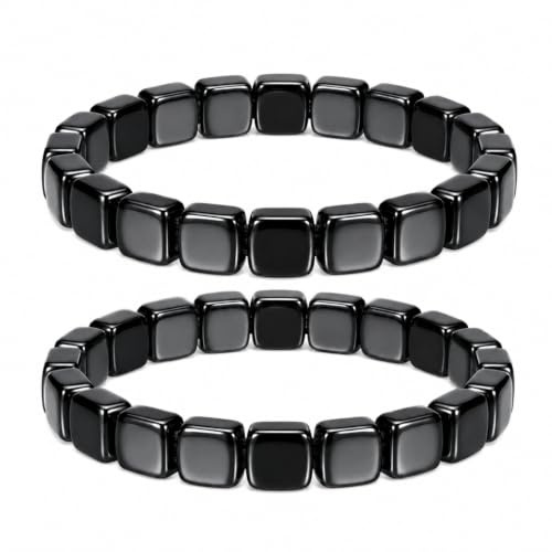 2 stycken magnetarmband för män och kvinnor, anti-rökare, alkohol armband, män, smycken, män, naturliga stenar, armband, män, stressminskning, vuxna, antirökarmband, magnetarmband, elastiskt armband