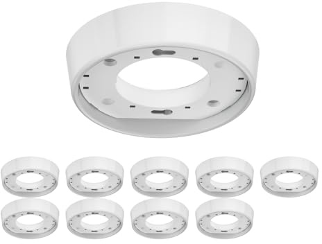 ledscom.de 10x Deckenleuchte/Lampenfassung INEL, weiß, 1x GX53 max. 25W