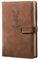 YLMY 416P Super Thick Business Notebook A5 Buckle Sheepskin Notepad(Deer Head Design) PU Leather Hardcover Notebook，Journal, Diary Gift (Brown)