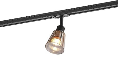 Nordlux Link Koniekel Indoor Track Light/Rail System Black Metal, GU10 50W Track System -Bedroom, Living Room, Kitchen, Office, Bedside or Study. IP20, Class 1 (Insulated)