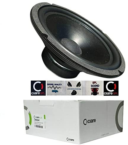 1 WOOFER CIARE CW200Z Speaker 20 cm 200 mm 8 Inch 80 Watt RMS and 160 Watt Max 4 Ohm for Car Doors Rubber Suspension 1 Piece + 5 Free Stickers
