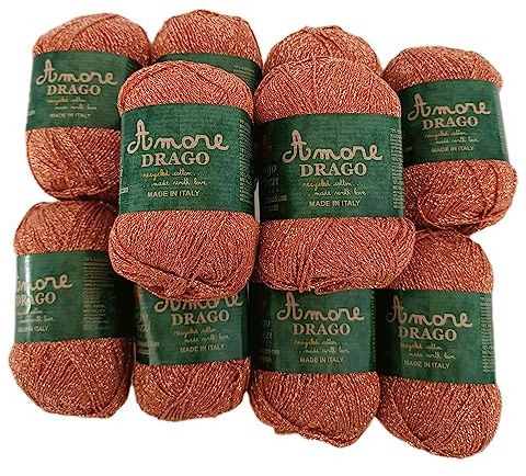 Filati Brillanti: Pacco da 10 Gomitoli di Cotone con Lurex - Per Creazioni Luccicanti e Stilose