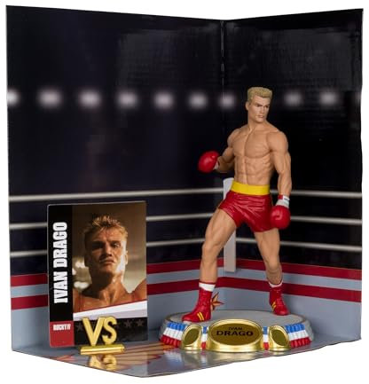McFarlane Toys - Ivan Drago (Rocky IV) Figura in posa 15,2 cm