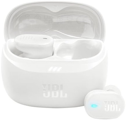 JBL Tune Buds 2, Kabellose Bluetooth-In-Ear-Ohrhörer mit Noise-Cancelling, 48 h Wiedergabezeit, IP54 wasser - und staubgeschützt, Multipoint-Verbindung, Ergonomisches Design, Weiß