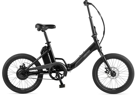 FabricBike Volt - Bicicleta Electrica Plegable, Bici Electrica Adulto 20 Pulgadas, Ebike, Motor de 250W, 36V 10Ah Batería Extraíble, Velocidad 25KM/H (Matte Black)
