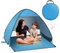 Laneetal Strandmuschel Pop Up mit UV Schutz, UPF 50+ Strandzelt, Automatisches Tragbarer Strandzelt Wurfzelt für für 2-3 Personen Camping Garten Strand，mit Tragetasche （hellblau, 150 * 120 * 110