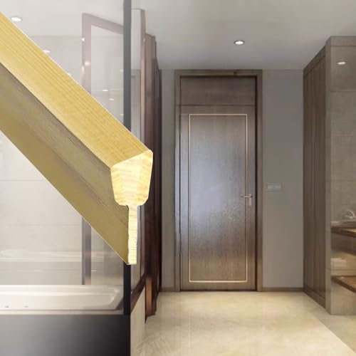 Soglia di Dislivello Pavimento Profilo di Transizione per Pavimento In Ottone Massiccio Extra Stretto, Profilo Decorativo per Piastrelle/ Marmo/ Listoni/ Laminato, Copertura per Giunzioni Piatte per P