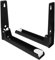 Operitacx 2piezas Soporte Plegable De Pared Para Microondas Organizador Inoxidable Multifuncional