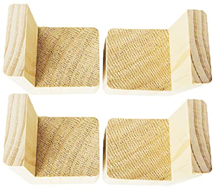 Kraftiga sänghöjare i trä 4-pack möbelhöjare lyft för säng soffa stol skåp ökar höjden med 10 cm