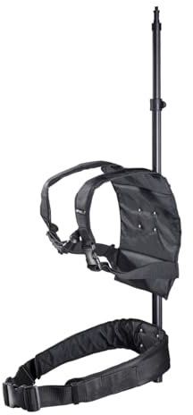 Walimex Pro Elevator Rig, Durchdachtes Tragesystem, Schwarz, Kamerasupport, Tragbar, Kompatibel mit Kamera, Camcorder, DSLR, Mirrorless