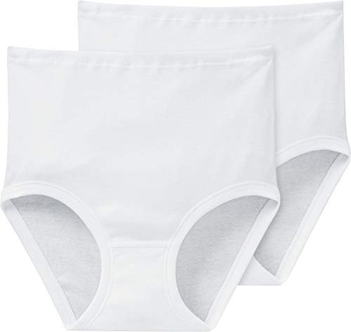 Schiesser Starlet Taillenslip, Damen-Slip, (2er Pack), 2 x Weiß, 48