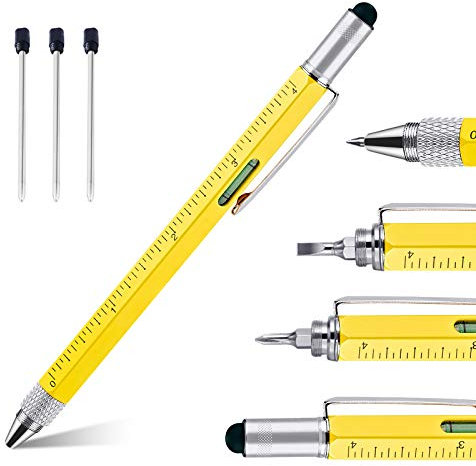 Ainkedin Christmas Gifts for Men,6 in 1 Multi Tool Pen, Father's Day Gifts from Daughter/Son,Gadgets for Dad Gifts, Men Gifts for Him, Birthday Gifts for Men/Women