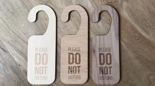 influent-uk Do not disturb hotel porta cartello in legno tagliato al laser