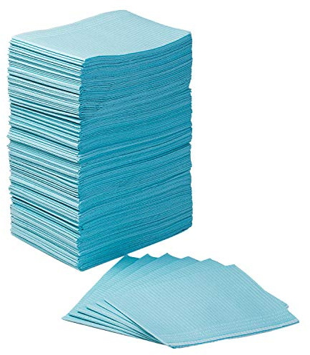 JMU 125 Pack Dental Bibs 3-Ply Disposable Dental Bibs 13 x 18 Patient Bib