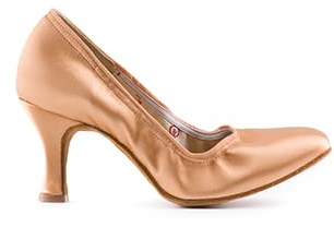 PAOUL - Promenade | Scarpe da Ballo Décolleté Donna col Tacco 1040_70R Raso Carne Chiaro, Danze Standard e Ballo Sociale (numeric_36)