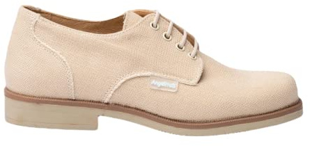 Angelitos Zapato Comunión Blucher Lino Mod 405 Beige (Numeric_34)