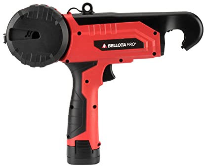 TodoCultivo Atadora electrica Bellota Pro Mod. ETY125P. con dos Baterias de litio. Para sujeccion de plantas y entutorado de arboles de maner rapida y firme.