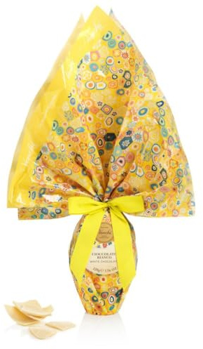 Venchi - Colección Brotes de Primavera - Huevo de Chocolate Blanco, 220 g - Con Sorpresa - Idea de Regalo - Sin Gluten
