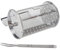 SUNGOOYUE Rollender Grillkorb, Edelstahl Grill Rollkorb Gabel Drahtgeflecht Zylinder Grillkorb für Camping, Picknick, Party (18 cm Höhe)