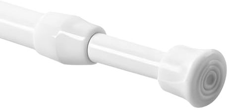 HEOMAITO 1 Stück 42-70CM Teleskopstange, Ausziehbar Vorhangstange Spannstange ohne Bohren, Teleskop Gardinenstange für Schrank, Küche, Schrank, Kleiderschrank, Bücherregal