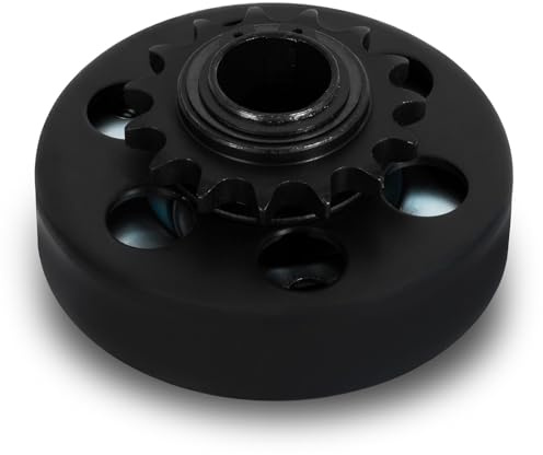 EBERTH Centrifugalkoppling för axel 25mm Ø, Sprocketkoppling för kedjetyp 428#, Tandkoppling, Centrifugalkoppling 15 tänder #428, Go Kart, Pocket Bike, Quad, Motorcykel, Dirt Bike