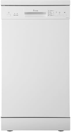 KKT KOLBE Geschirrspüler Spülmaschine | freistehend | 45 cm | Weiß | AquaStop | Höhenverstellbarer Oberkorb | Besteckkorb | 4 Spülprogramme | 9 Maßgedecke | DW401W