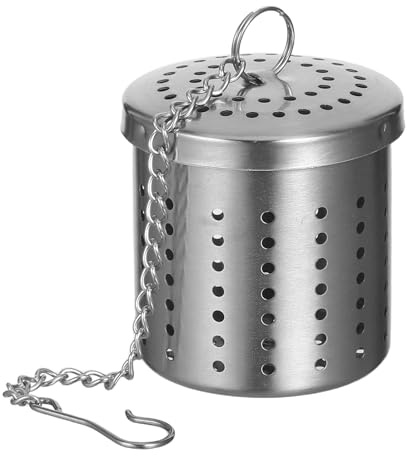 AUTSUPPL Cesta de Filtro de Acero Inoxidable 304 Pequeña, Colador de Condimentos y Especias para Té, Herramienta de Cocina Multiusos Malla Fina para Infusión y Filtrado en Ollas y Sartenes