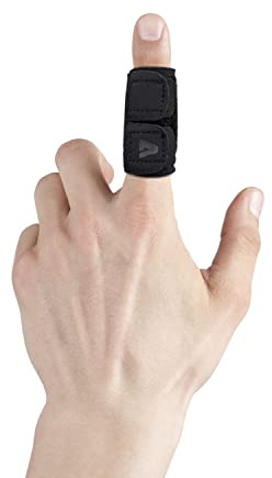 VerteLife Neoprene Finger Splint Thumb Brace Protector Finger Support Comfortable Breathable Finger Tape Finger Guard Relieve Finger Joint Pain - Black/M