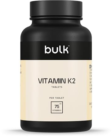 Bulk Vitamin K2 Tablets, 75ug, 90 tablets, 90 Servings, Packaging May Vary