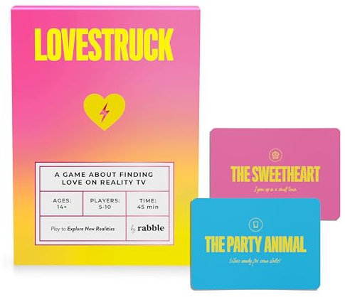 Lovestruck - Juego de fiesta de televisión de realidad | Deducción social viral, no se necesita conocimiento de televisión, noche de juegos para adultos, grupos, 5-10 jugadores, a partir de 14 años