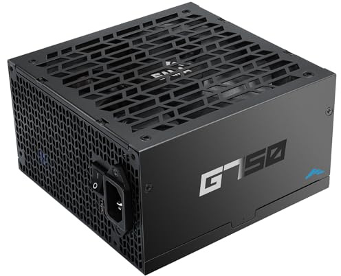SAMA G750 750 W vollmodulares Netzteil – 80 Plus Gold Zertifiziert | ATX 3.1 & PCIe 5.1 kompatibel | 12 V-2x6-Grafikkarten-Stromstecker, fanless ECO-Modus, kompatibel mit der RTX50-Serie – Schwarz