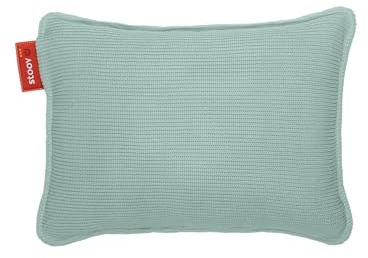 Stoov Heizkissen mit Abschaltautomatik - Kabelloses Wärmekissen mit Standard Akku: 2 bis 4 Std. Wärme - Elektrische Wärmflasche für Rücken & Nacken - Ploov¹ 45x60 cm Gestrickt Grün