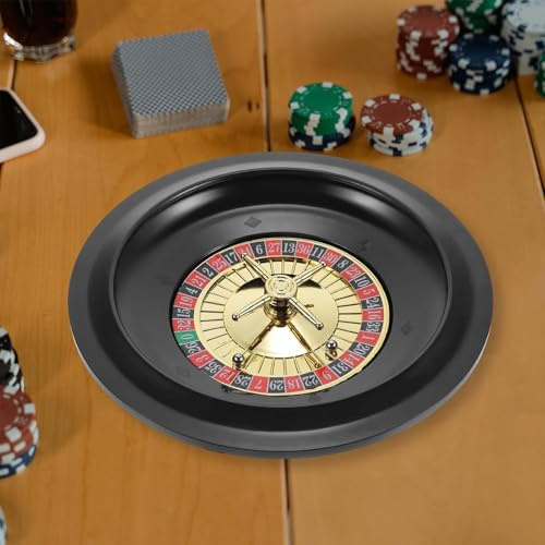 Roulette pour jeux de casino - Plateau à roulements de précision pour usage domestique et professionnel - Parfait pour les fêtes et les activités de loisirs