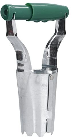 Fioriera per bulbi da giardino, segno di profondità: da 2,5 cm a 10,2 cm, strumento portatile per trapiantare bulbi senza piegare, rimozione automatica del suolo per trapiantare piantare fiori