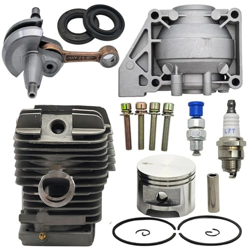 Kit cilindro pistone albero motore da 49 mm for S=tihl MS390 MS290 MS310 039 029 Motosega Motore Coppa Base Paraolio Sostituzione 1127 020 1216