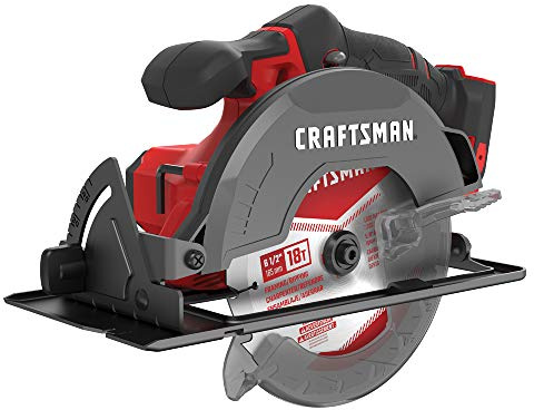 CRAFTSMAN V20 Cordless Circular Saw, 6-1/2 inch, Bare Tool Only (CMCS500B)