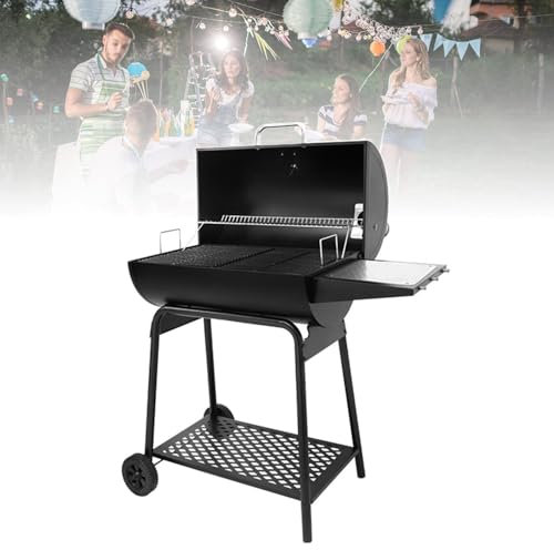 Grill Per Barbecue All'aperto, Grill Per La Cottura, Grill A Carbone, Grill Per Barbecue in Piedi, Forno Portatile Per Guazzetti Con Termometro, Forno Per Barbecue Per Casa, Giardino, Campeggio