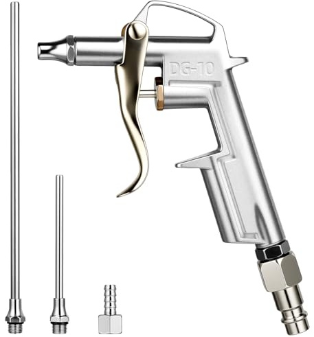 ANOMM Air Blow Gun, Nozzle Duster Blow Gun Cleaner, Air Compressor Accessory Tools Atmosphere Blowing Nozzle Gun, Atmosphere Compressor Quick Connects with 1/4 BSP Type Pneumatic Quick Adapter