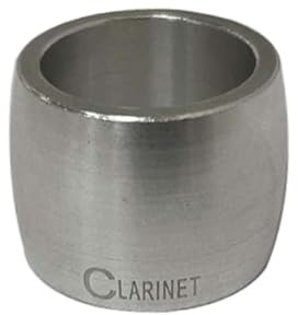 Opatiny Saxophon-Mundstück Blattschraube und Rohrclip, Metall für Ring Altsaxophon und Klarinette, schnelles Anziehen, 36 x 265 mm