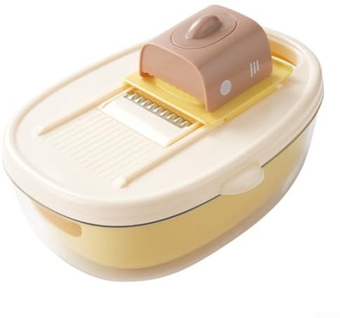Rallador de verduras manual multifunción con hoja de acero inoxidable para triturar y rebanar zanahorias, patatas y verduras de ensalada, práctica herramienta de cocina para la preparación de