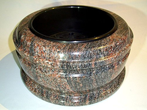 designgrab Plateau funéraire moderne de 34 cm de diamètre en granit Himalaya