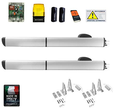 Dieffematic Kit di ante per cancello battente motorizzato idraulico, compatibile con Vario, in rame, 2 pezzi, 230V PH1 270