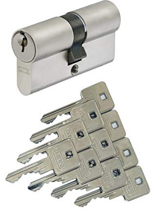 ABUS A93 Doppelzylinder 40/50mm mit 10 Schlüssel, mit Not-u. Gefahrenfunktion und Bohrschutz, Profil C73 C83