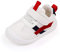MK MATT KEELY Zapatillas para Bebé Primeros Pasos Zapatos Niño Niña Cuero PU Suela Suave Antideslizante 0-4 años,Rojo,EU21(CN17)
